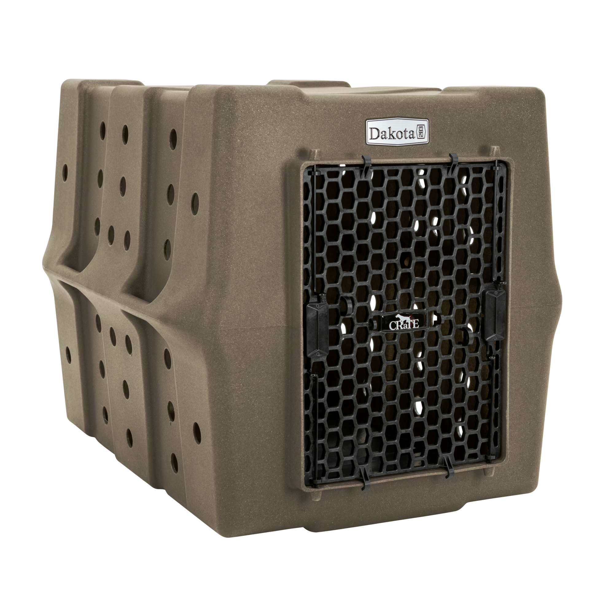 Dakota 283 Canine Rough and Tough Economy Kennel — Large, Coyote Granite, Model# D2-CRATE-LG-COY